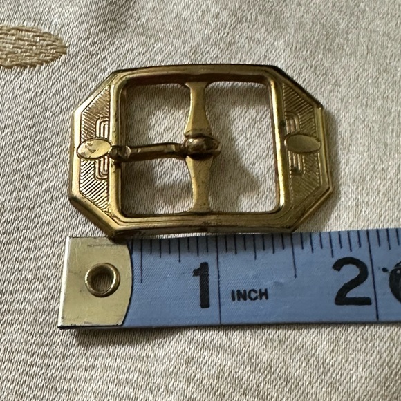 Vintage Art Deco Brass Bar Belt Buckle. - Picture 4 of 4